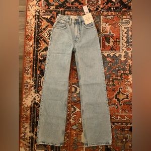 Abercrombie High Rise Light Wash Jeans